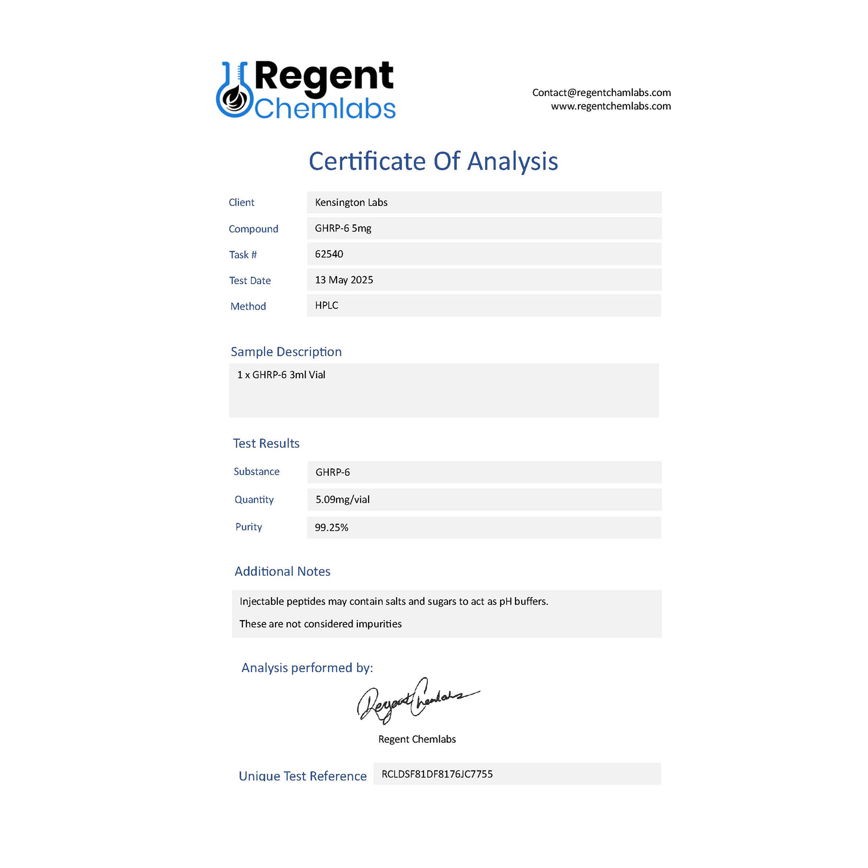 GHRP-6 Acetate - 5mg - Image 2
