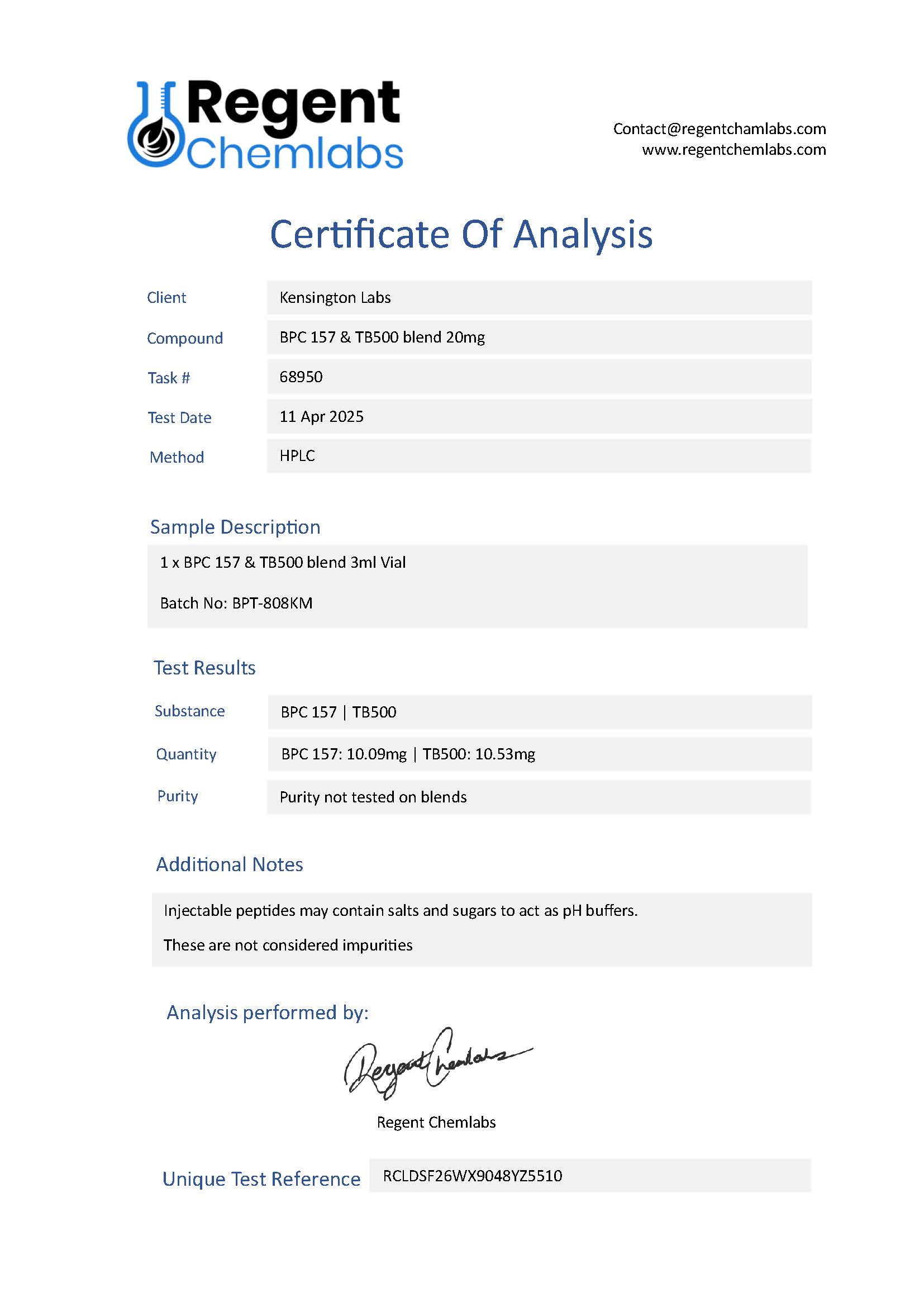 BPC-157 and TB500 blend - 2x Bundle - 20mg - Image 2